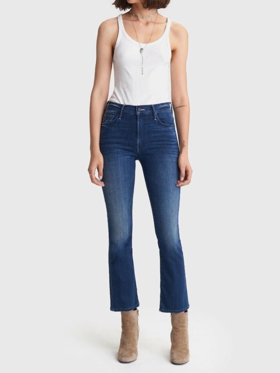 MOTHER Denim - Mother The Insider Ankle Jeans High Waisted Size 28 The Road To Paradise Bootcut